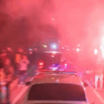 Samandıra'da Fenerbahçeli taraftarlardan coşkulu karşılama